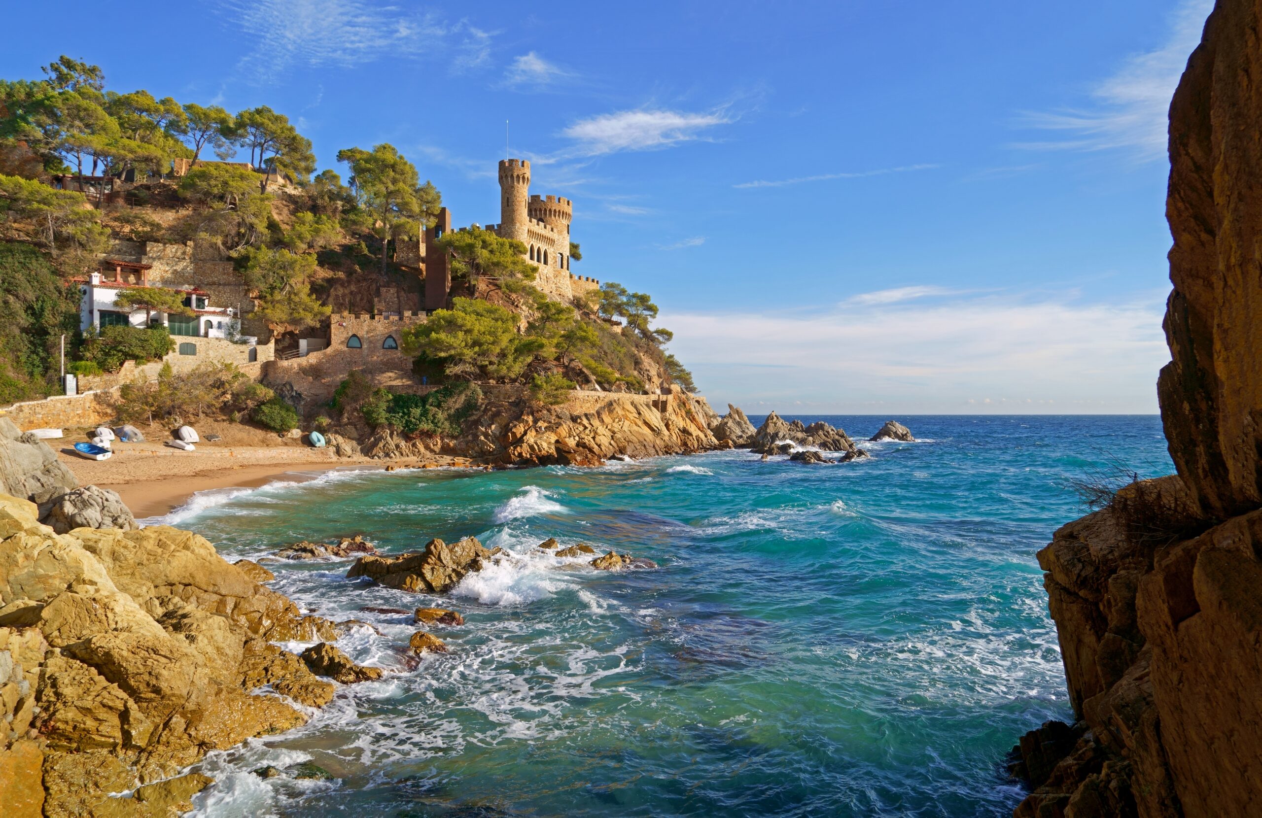 Spain.,Coast,Of,The,Costa,Brava.,Catalonia.,Lloret,De,Mar.