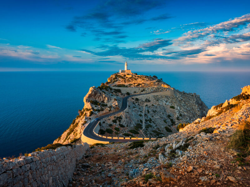 Lighthouse,Of,Cap,De,Formentor,Mallorca,Spain,Around,Sunset