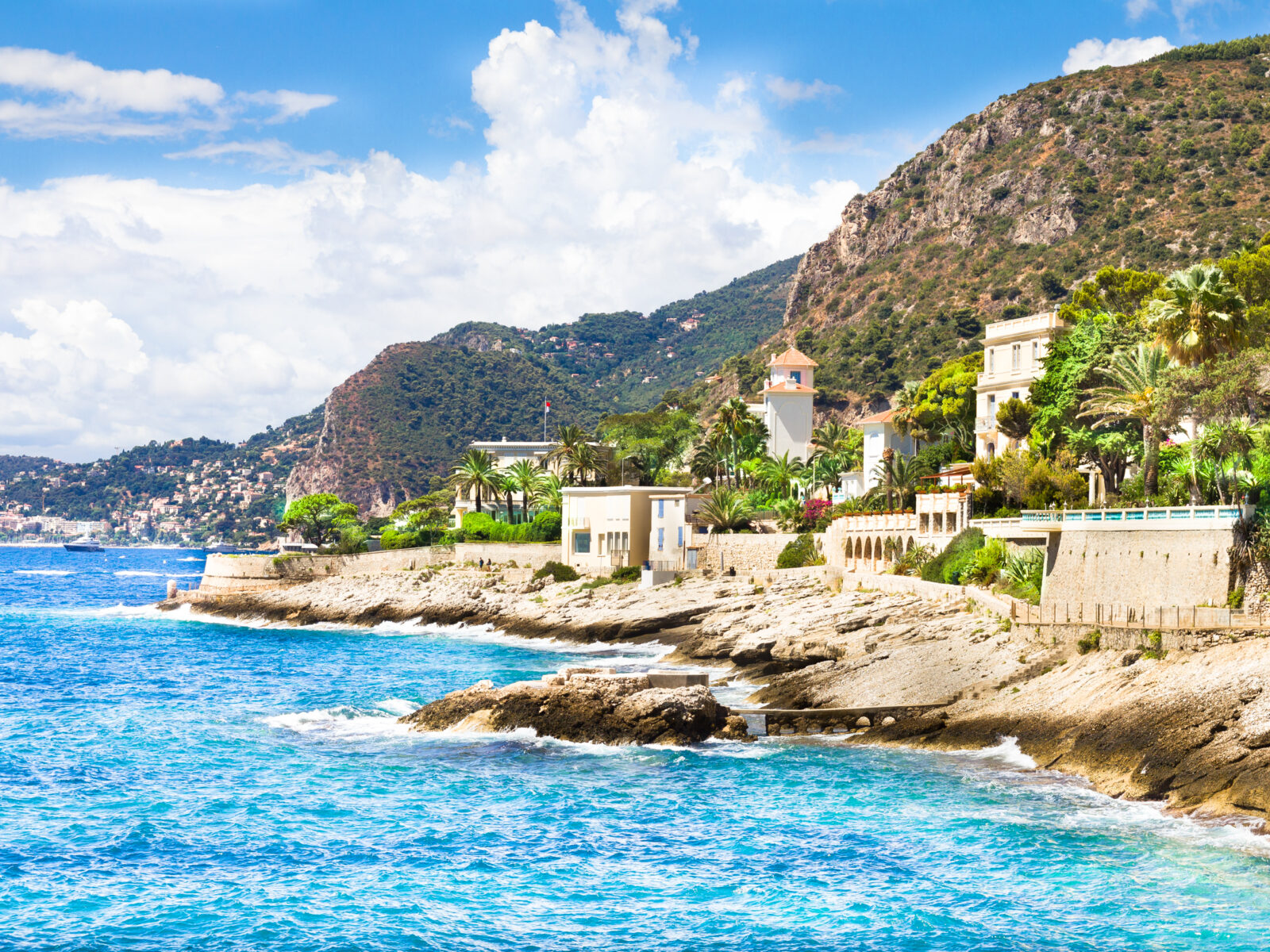 Coast,In,Cap,D’ail,,Cote,D’azur,,France