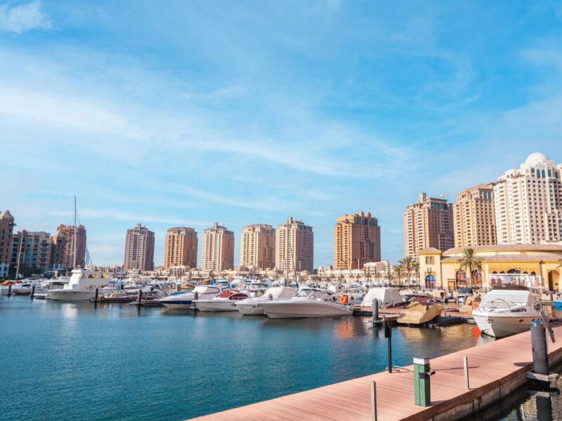 View,Of,The,Pearl,Island,In,Qatar’s,Capital,Doha,And
