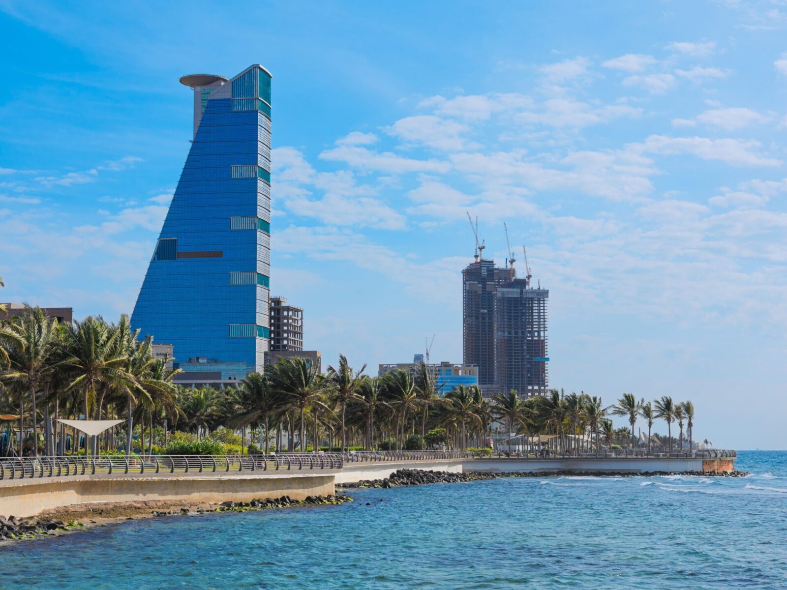 View,Of,Jeddah,Skyscrapers,From,The,Public,Beach.