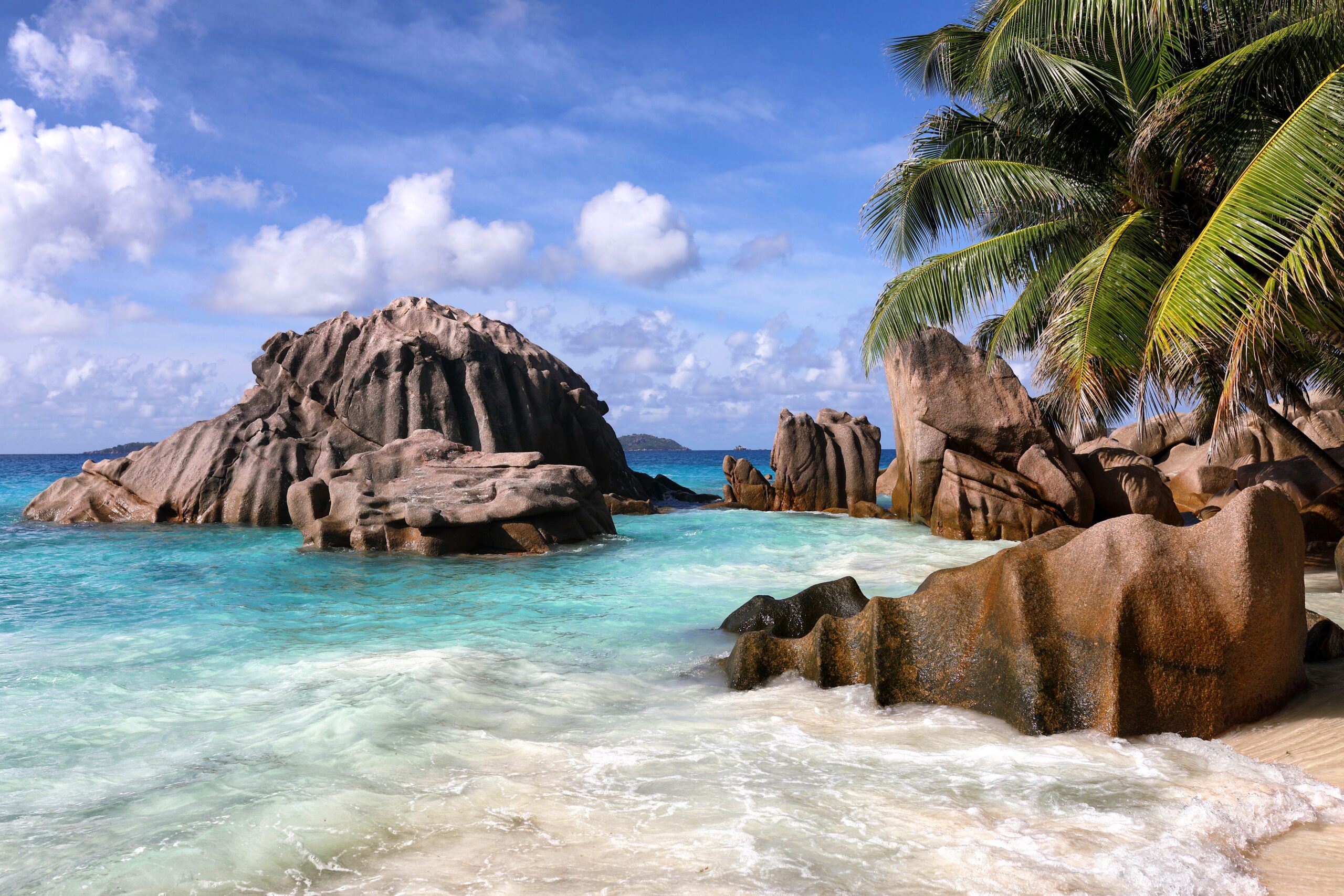 Paradise,Anse,Patates,Beach,,La,Digue,Island,Seychelles