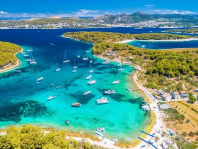 Pakleni,Otoci,Marinkovac,Island,Turquoise,Bay,Yachting,Destination,Aerial,View,