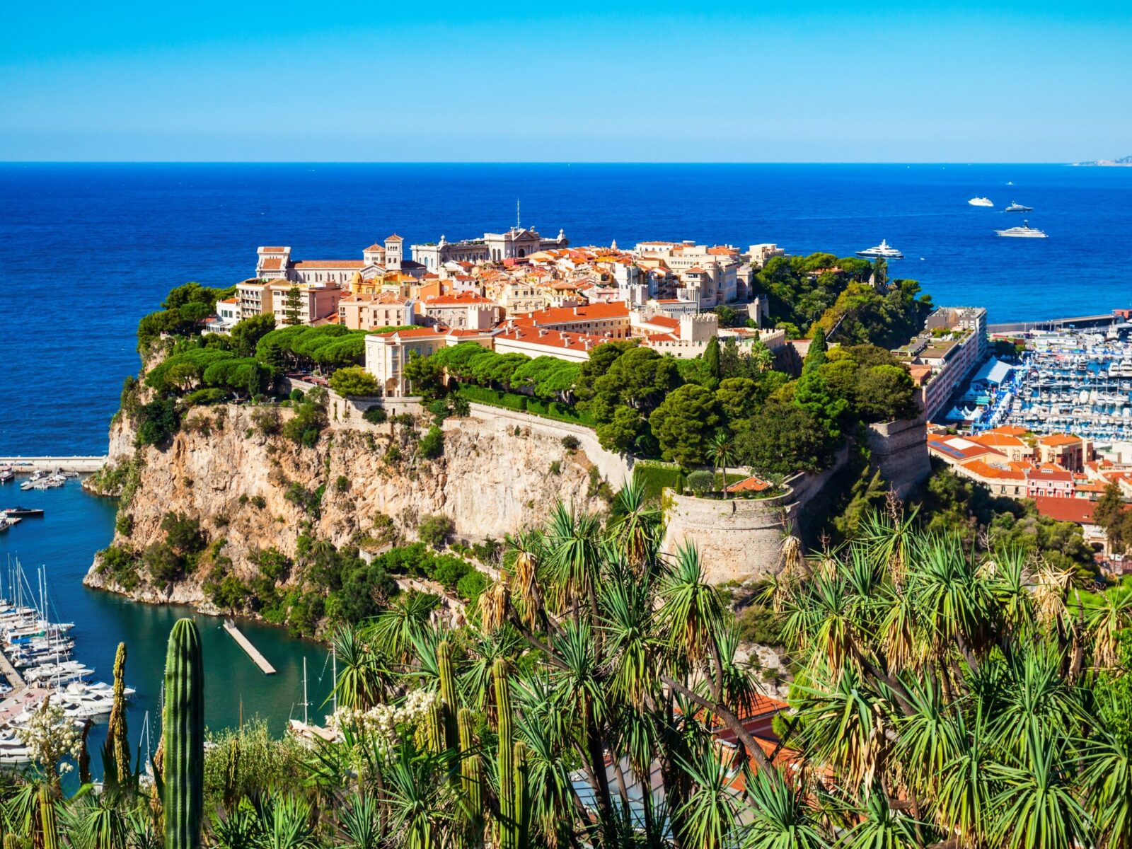 Monte,Carlo,,Monaco,Aerial,Panoramic,View.,Monaco,Is,A,Country