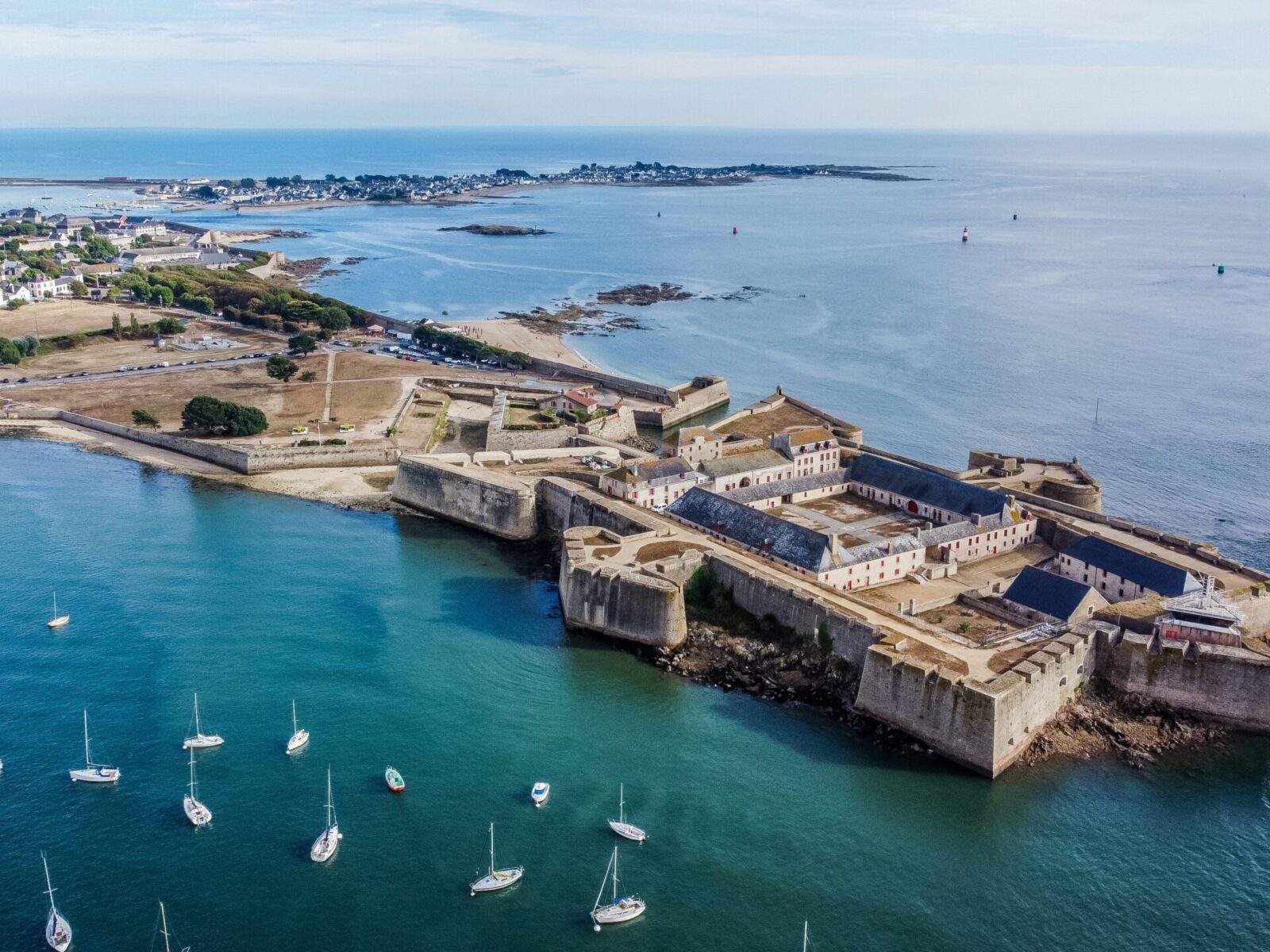 Aerial,View,Of,The,Citadel,Of,Port-louis,In,Morbihan,,France,