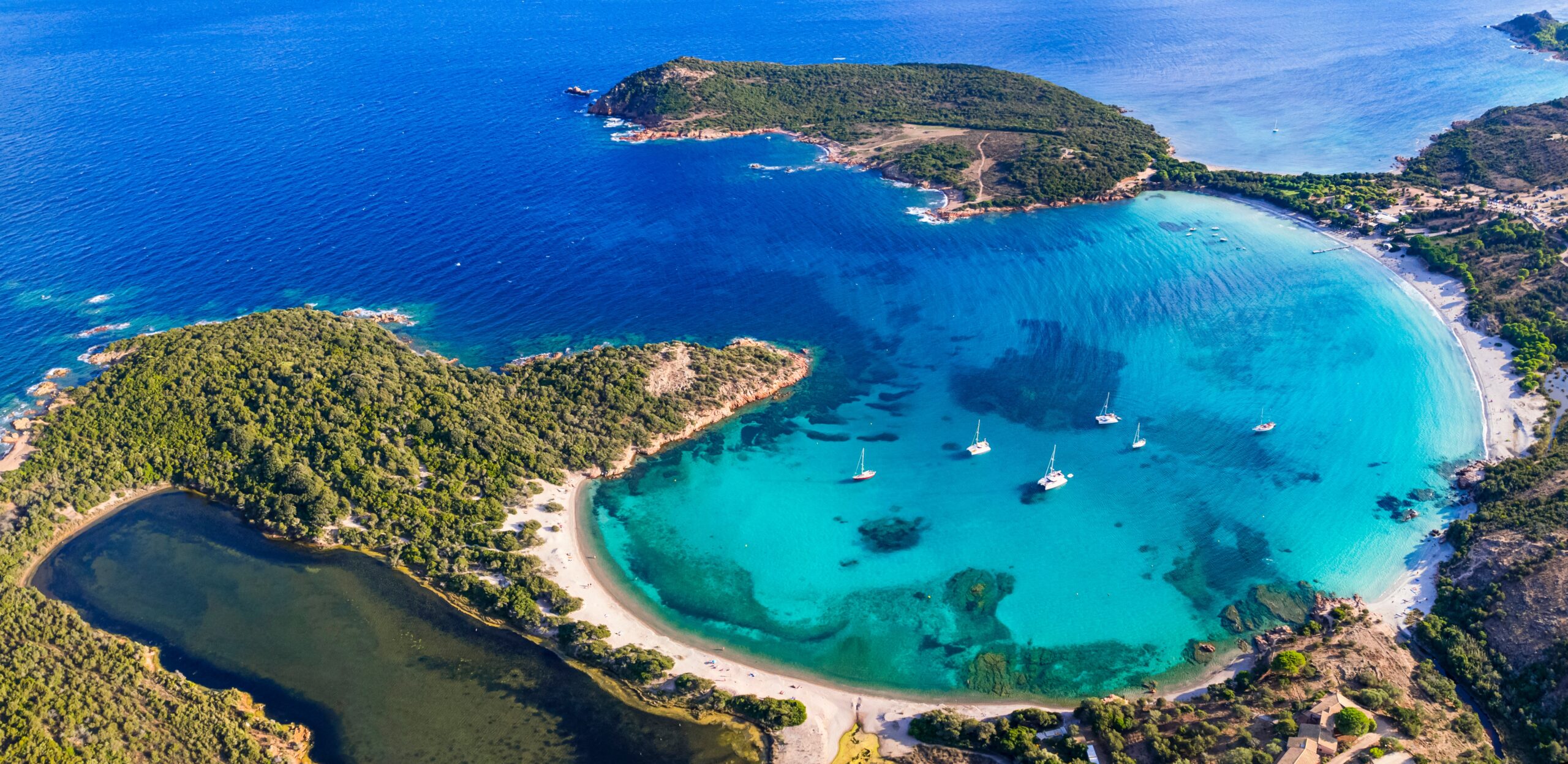 Best,Beaches,Of,Corsica,Island,-,Aerial,Panoramic,View,Of