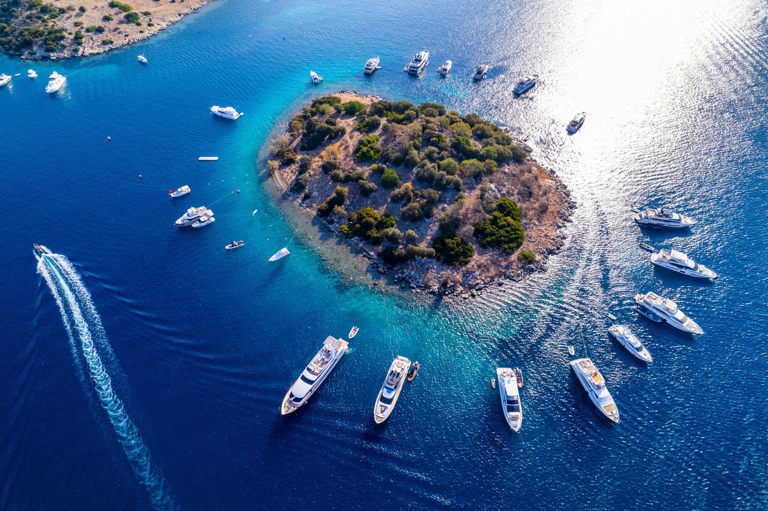 Turkbuku,Bay,Of,Bodrum.,Mugla,,Turkey.,Aerial,Panoramic,View,Of