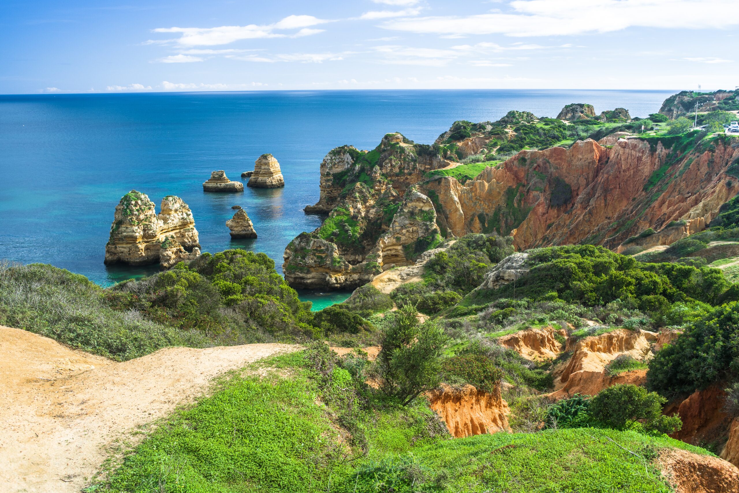 Wooden,Tourist,Footbridges,On,The,Cliffs,Of,Cabo,De,Sao