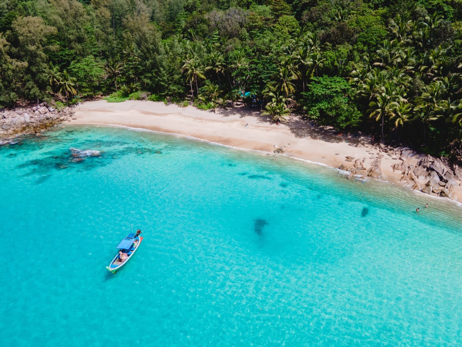 Banana,Beach,Phuket,Is,A,White,Tropical,Beach,With,Palm