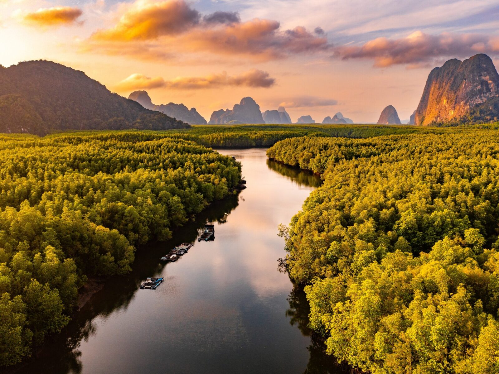 Aerial,View,Of,Phang,Nga,Bay,,Thailand