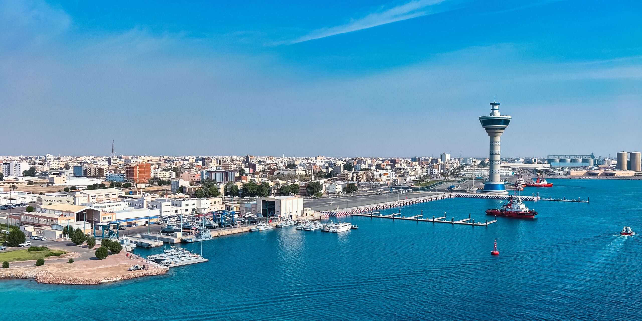 Yanbu,,Saudi,Arabia.,Aerial,View,Of,The,Coastal,City,With